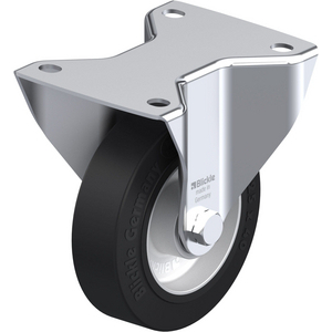 ROULETTE FIXE 250KG D.125MM AC BAND.CAOUT 40MM MOY BILLE