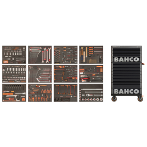 Bahco XLARGE 26 inch Trolley and Chest with 12 Inlays