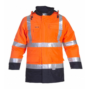 HYDROWEAR PARKA ISO20471 APOLLO 051000 FLUO OR/MARINE MT L