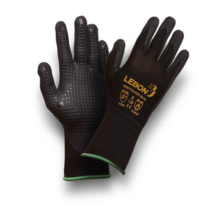 GANT TRICOTE JAUGE 15 NOIR T7 SANS COUTUREPOLYAMIDE - NOIR