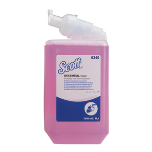 SCOTT ESSENTIAL SCHIUMA DETERGENTE PER MANI PER USO QUOTIDIANO-CASSETTA/ROSA /1 L 6 CARTUCCE 6340