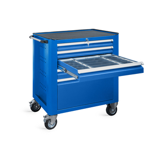 SERVANTE D'ATELIER BLEU5010 5TIR 2X75,2X100,1X300 CLES CENTRAL