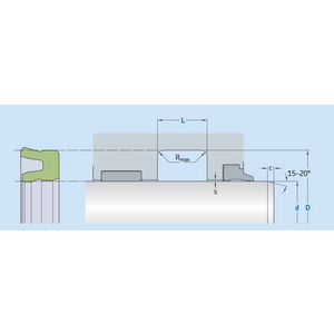 GUARNIZIONE S05-P 49,00X55,30XL.4.50 S-ECOPUR