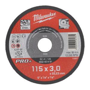 MILWAUKEE DOORSLIJPSCHIJF METAAL PRO+ SC41 115X3MM