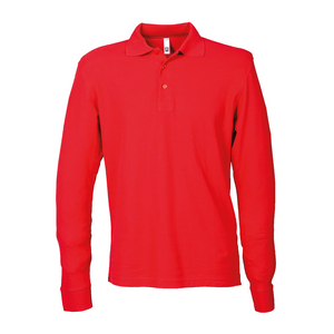 POLO MANICA LUNGA TUNISI ROSSO 992544 # L