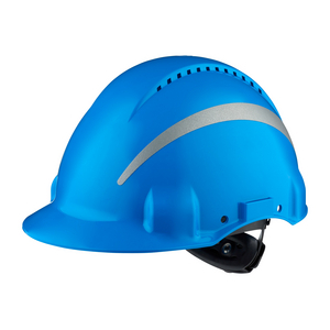 ELMETTO , UVICATOR, CRICCHETTO, VENTILATO, RIFRANGENTE, FASCIA ANTISUDORE IN PLASTICA, BLU, G3000NUV 7100104324