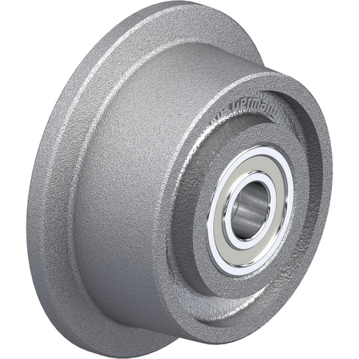 Spurkranzräder Aus Grauguss – Rolle Ø 75 Mm, Beidseitig Kugelgelagert, Blau Lackiert, Radbreite 40 Mm, Nabenlänge 47 Mm, Tragkraft 700 Kg – Für Schwere Lasten
