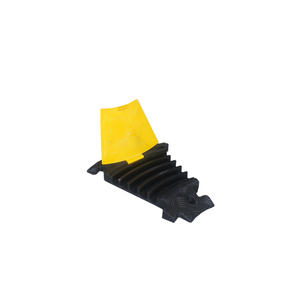 PASSE-CABLE EXTERIEUR 900X500X70 NOIR/JAUNE CAOUTCHOUC