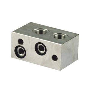 BLOCCO MODULARE PARALLELO NG6 (CETOP3) - 3/8 BSPP PORTE POSTERIORI MHE60403001