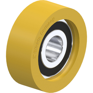 GALET POLYU 20KG D. 30MM 11MM ROULEMENT BILLE SURMOULE