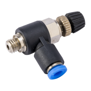 LIMITEUR DEBIT ECHAP COUDE PLAST REGLAGE/MANU M3/8 CY TUBE 10