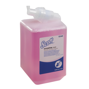 SCOTT ESSENTIAL SCHIUMA DETERGENTE PER MANI PER USO QUOTIDIANO-CASSETTA/ROSA /1 L 6 CARTUCCE 6340