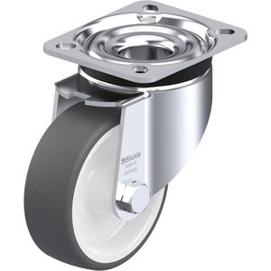 ROULETTE PIVOT. 200KG D.100MM AC BAND.POLYU 35MM MOY LISSE