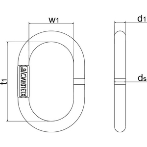 3310012245 Aufhängeglied GK10 A16, RAL3022
