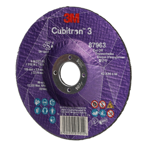 DISCO DA TAGLIO CUBITRON3, 87963, 36+, T42, 125 MM X 2.5 MM X 22.23 MM, EN, 25/PACK, 50 PZ/CARTONE 7100303995