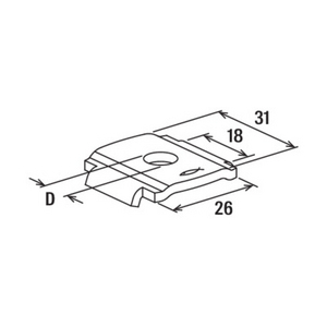 FISCHER KLEMPLAAT HK 31 - 8.5MM