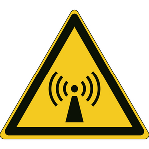 SEGNALETICA DI SICUREZZA ISO â ATTENZIONE RADIAZIONI NON IONIZZANTI 827064 PIC W005-TRI 200-PP-CRD/1