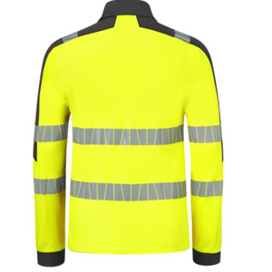 HAVEP POLO LM HI-VIS 10079 GEEL/CHARCOAL MT XXL