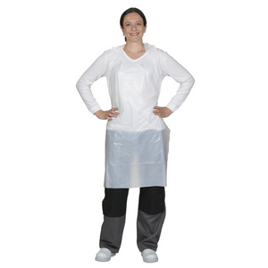 861590 70 X 110 CM WEISS Einwegschürze Polyethylen Pack a 100 Lebensmittel 18my