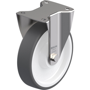 ROULETTE FIXE 400KG D.200MM IN BAND.POLYU 50MM MOY BILLE