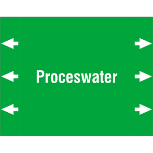 BRADY LEIDINGMERKER 160X125 PROCESWATER