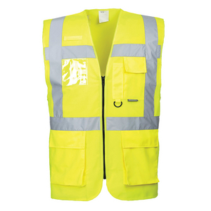 S476-YER-XL-GILET EXECUTIVE AD ALTA VISIBILITA' GIALLO S476YER # XL