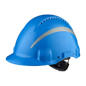 ELMETTO , UVICATOR, CRICCHETTO, VENTILATO, RIFRANGENTE, FASCIA ANTISUDORE IN PLASTICA, BLU, G3000NUV 7100104324