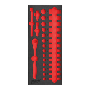 MILWAUKEE LEGE FOAM INLAY DOPPENSET 3/8'' (32-DELIG)