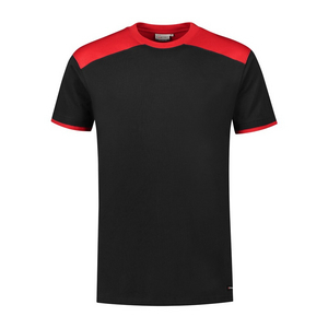 SANTINO T-SHIRT TIESTO ZWART/ROOD MT 5XL