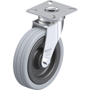 ROULETTE PIVOT. 70KG D.100MM AC BAND.CAOUT 25MM MOY BILLE
