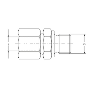 RACCORDO DI ESTREMITA' DIRITTO G1/8A TUBO 6 406-403W