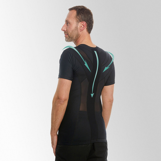 T Shirt Percko Avis Confort Posture PERCKO LYNE UP Femme Noir T