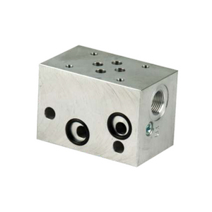 BLOCCO MODULARE SERIE NG6 (CETOP3) - 3/8 BSPP PORTE LATERALI MHE60403011
