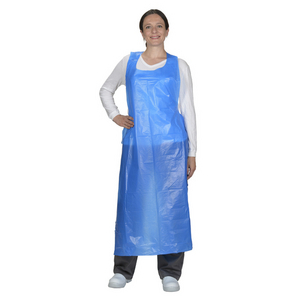 GREMBIULE IN POLIETILENE AZZURRO CF.100 PZ. 861594