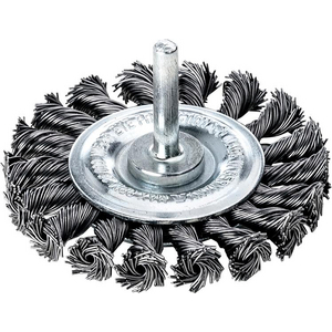 9724110075 Schaft-Rundbürste Stahldraht gez. 75x0,5mm Lessmann