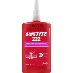 LOCTITE SCHROEFDRAADBORGING 222 FLACON 250 ML NSF