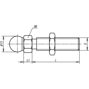 155837-MANDRINO FILETTATO PER PIEDINI ARTICOLATI M12X66, ACCIAIO K0421.120661