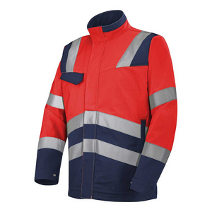 BLOUSON FLUO SAFE XP ROUGE FLUO / MARINE TAILLE 0