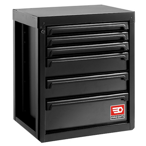 FACOM KAST LAAG ZWART MET 6 LADES RWS2 RWS2-MBS6TBS