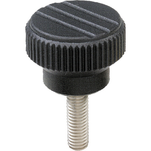 K0110.0003X10 Rändelknopf mit Aussengewinde Gr.0 M3X10
