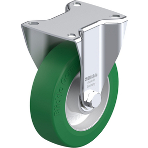 632828-RUOTA CON SUPPORTO FISSO IN LAMIERA DACCIAIO STAMPATA, SUPPORTI VERSIONE SEMI-PESANTE, ATTACC BK-ALST 125K-1