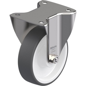 ROULETTE FIXE 300KG D.150MM IN BAND.POLYU 40MM MOY ROULX IN