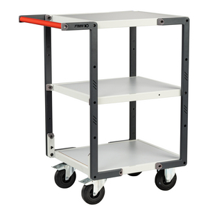 SERVANTE MONTEE 3 PLATEAUX MELAMINE 550X500MM ROUES