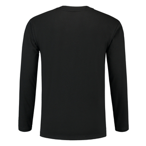 TRICORP T-SHIRT LANGE MOUW 101006 ZWART MT XS