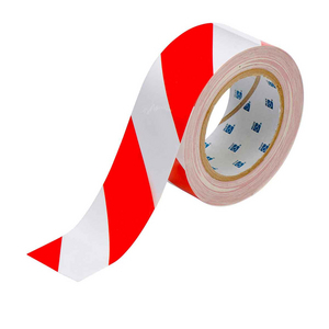 PACK 1 TOUGHSTRIPE FLOOR MARKING TAPE "104318-2"" X 100' B514 RED/WHITE FLOOR TAPE"