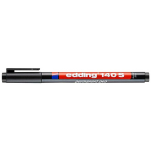 EDDING PERMANENT RONDE PUNT 0,3MM 140S OHP MARKER ZWART 001
