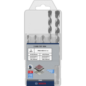 BOSCH BOOR HEX-5 BETONBORENSET 4/5/6/8/10MM 5-D 2608707004