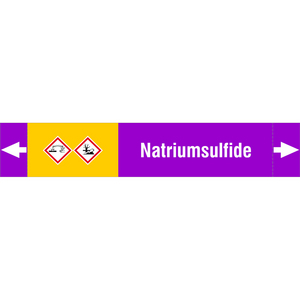 BRADY LEIDINGMERKER 165X30 NATRIUMSULFIDE