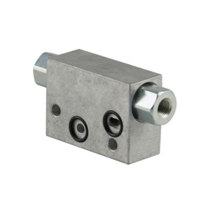 BLOCCO MODULARE CON VALVOLE UNIDIREZIONALI PILOTATE SU A E B 1/4 BSPP MHE60403027