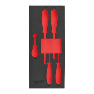 MILWAUKEE LEGE FOAM INLAY SCHROEVENDRAAIER PH SET (5 DELIG)